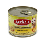 Консервы для собак №5 Конина с ягнёнком и яблоками, 200г Беркли
