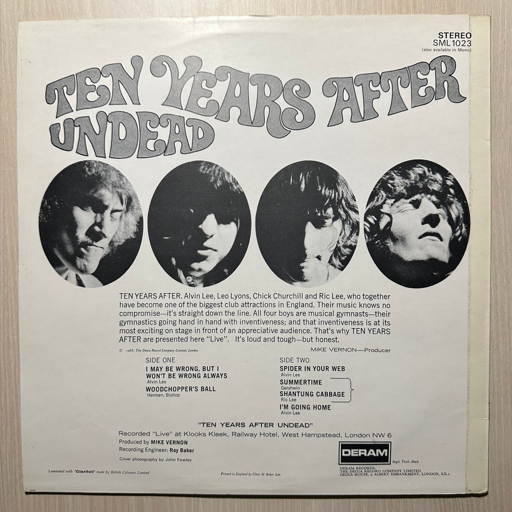Ten Years After - Ten Years After Undead (Англия 1969г.)