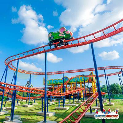 Страшные американские горки «Мышиный вжух», 8 кабин 16 мест, 28×17×6 м