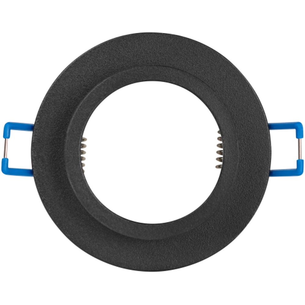 Светильник встраиваемый алюминиевый ЭРА KL89 BK под лампу MR16 GU5.3 черный | Алюминиевые встраиваемые светильники