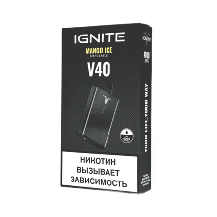 Ignite V40 Манго-лёд 4000 затяжек 20мг (2%)