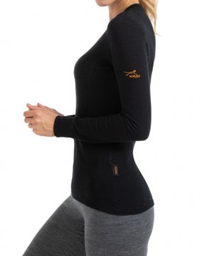 Термобелье женское футболка Norveg Hunter Ladys Classic  с длинным рукавом и круглым воротом  (3L1RL),черный