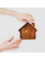 Деревянная менажница "Домик" из кедра