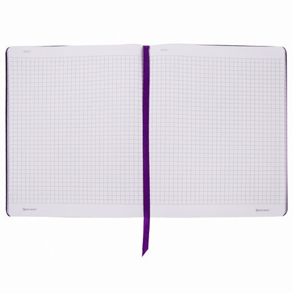 Тетрадь А5 (168х208 мм), 80 л., сшивка, клетка, под кожу, бумага 70 г/м2, BRAUBERG VISTA, "Spring", 403923