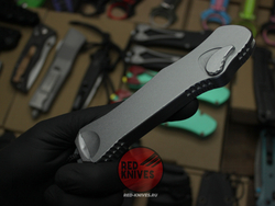 Нож Heretic Hydra V4 Single Edge T/E Tanto SilverGray - светлая рукоять, светлый клинок