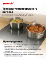 Индукционная варочная панель MACBI GK-IF607210EB 4 конфорки, черная