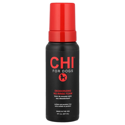 CHI for Dogs, дезодорирующая пенка для собак, не смываемая, 237 мл (8 жидк. унций)