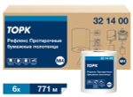 Протирочная бумага с центральной вытяжкой Торк Рефлекс, M4, 321400, 1-слойная, белая, 270 метров, 6 рулонов в упаковке
