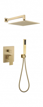 Душевая система скрытого монтажа Grocenberg GB5089MG-3 Матовое золото