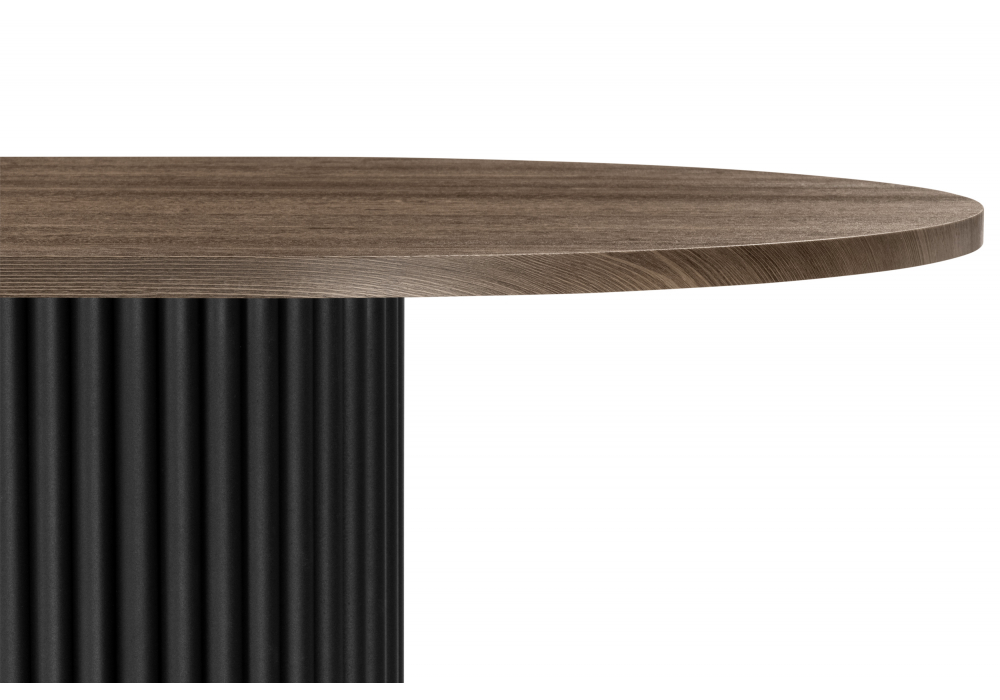 Стол деревянный Woodville Барон О 160 х 90 дуб кантри, черный