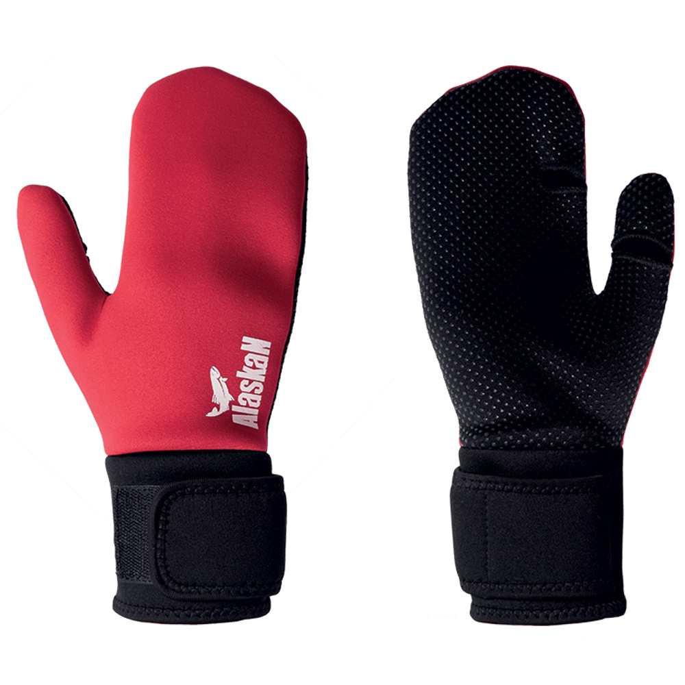 Варежки неопреновые  Alaskan   M красн./черн.