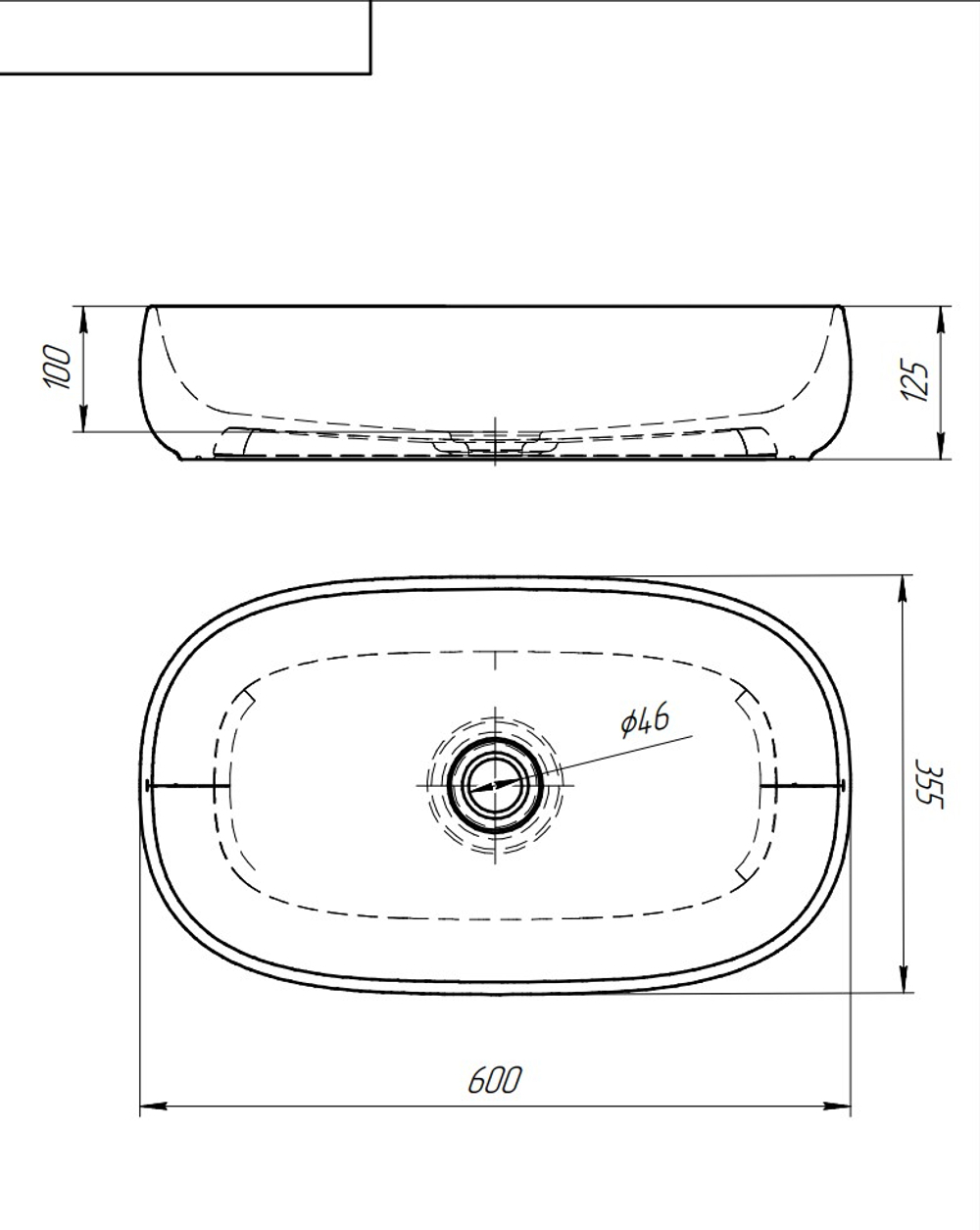 Раковина OSNO 600 Ton