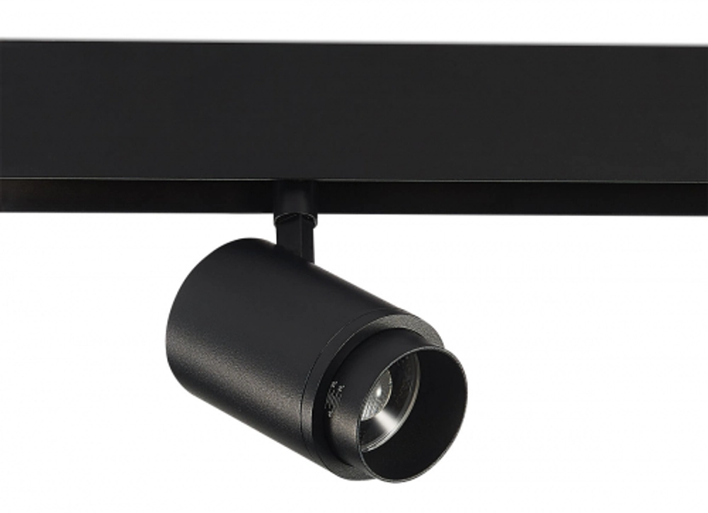 Светодиодный светильник Pratica для SPACE Track system 15Вт,  D60xL116xH150 мм,  1288Лм,  15-60°,  3000К,  диммируемый 0-10В,  Ra>90,  черный