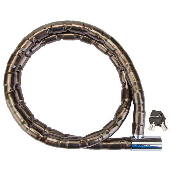 Велосипедный замок со стальными звеньями 22*1500 мм. Стелс 81201