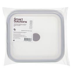 Контейнер для переноски и хранения силиконовый квадратный складной Silikobox, 1,2 л, темно-сливовый