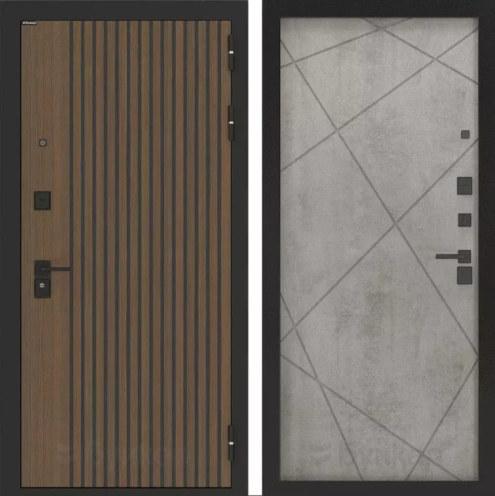 Дверь Входная Бункер BN-02 ФЛ-291 Бетон Светлый, металлическая