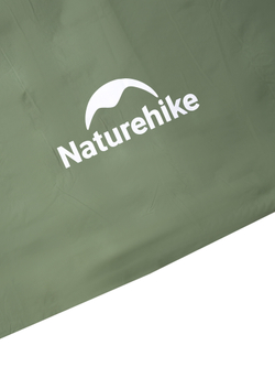Спальный мешок летний Naturehike LW180, зеленый (NH21MSD09), молния слева