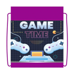 Сумка д/сменной обуви, ткань, дизайн, с карманом и светоотражающей полосой 420/340 "Время для игры 2