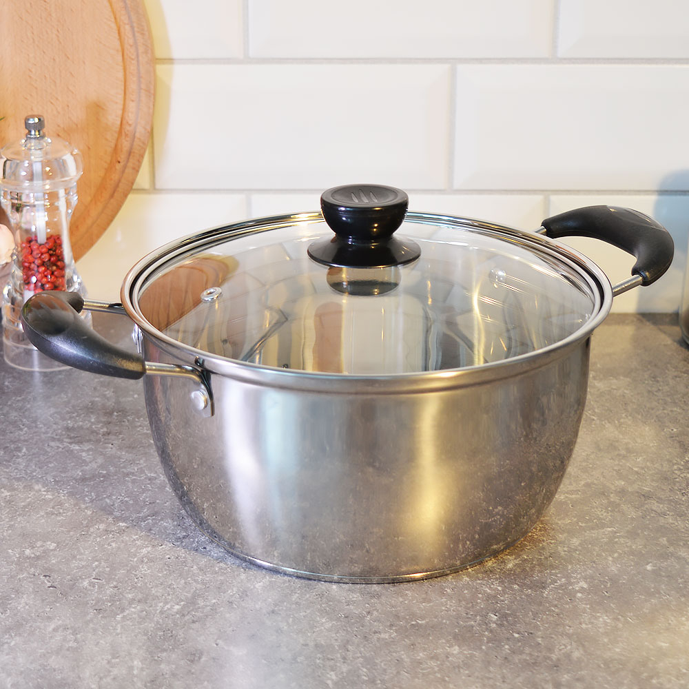 Кастрюля 3,2л нерж "Classic" SA-P1022