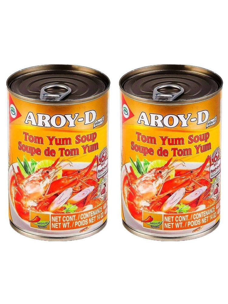 Суп Том Ям Aroy-D жестяная банка 400 г 2 шт
