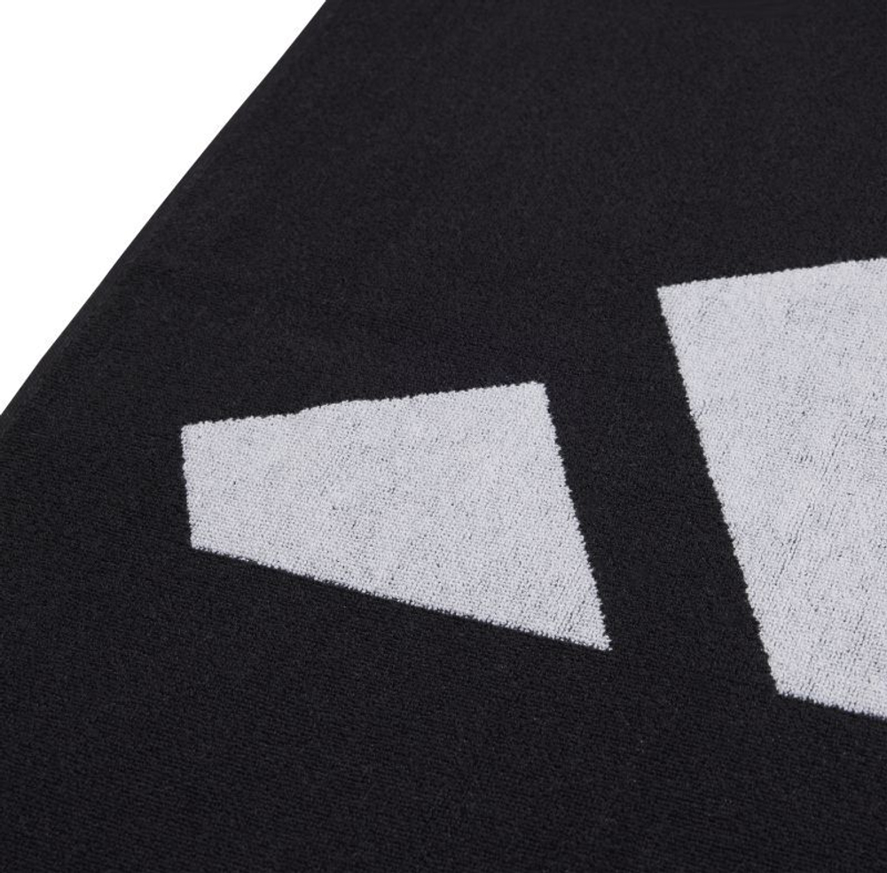 Теннисное полотенце Adidas 3BAR Towel Large - black/white