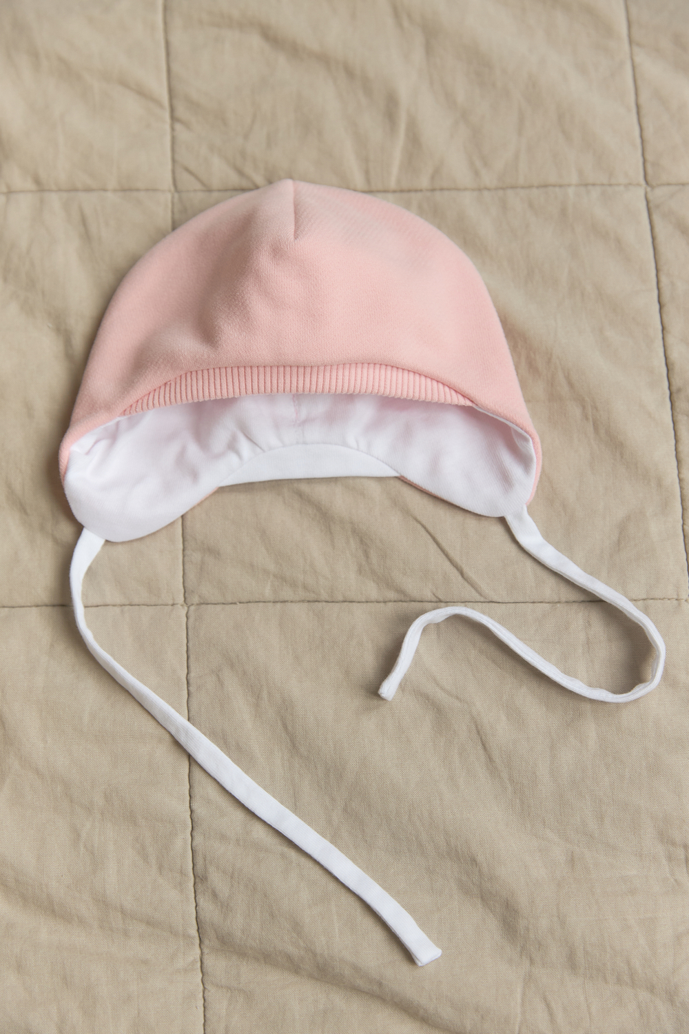 Комплект на выписку Зайки с розовыми ушками (светлая пудра)/Розовый (5 предметов)