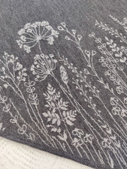 Оренбургский платок-косынка К502-03/24 серый/графит