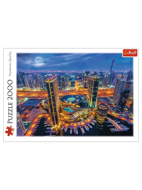 Пазлы для детей и взрослого 2000 элементов Огни Дубая
