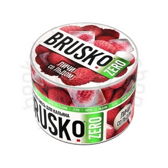 Бестабачная смесь для кальяна BRUSKO, 50 г, Личи со льдом, Zero (М)