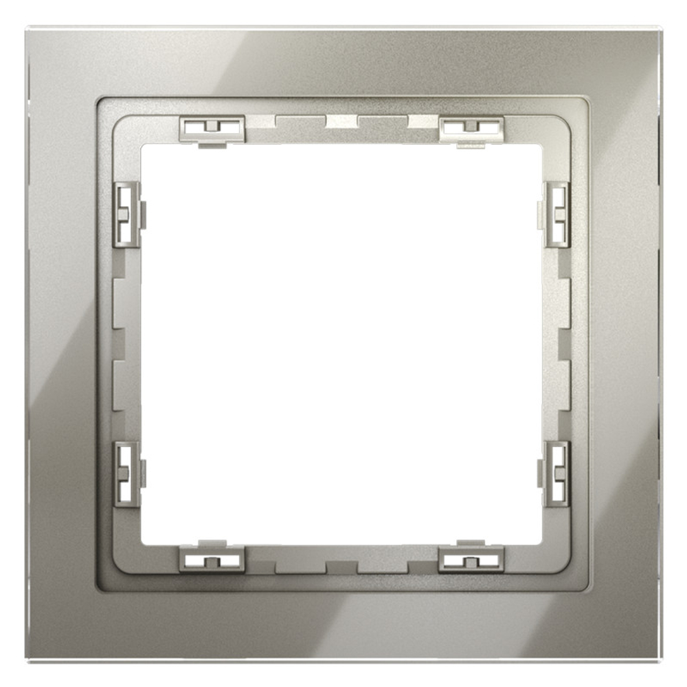 Рамка стеклянная VOLTUM S70 на 1 пост, (шелк, стекло)