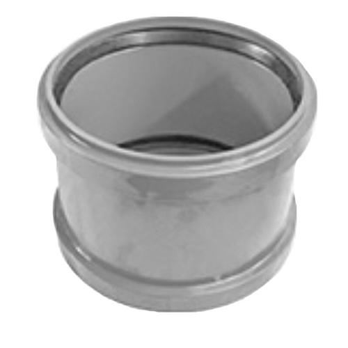 Муфта ПП (полипропилен) для канализации двухраструбная (соединительная, с упором) Дн 50, Valfex