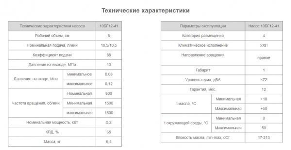 Насос 10БГ12-41