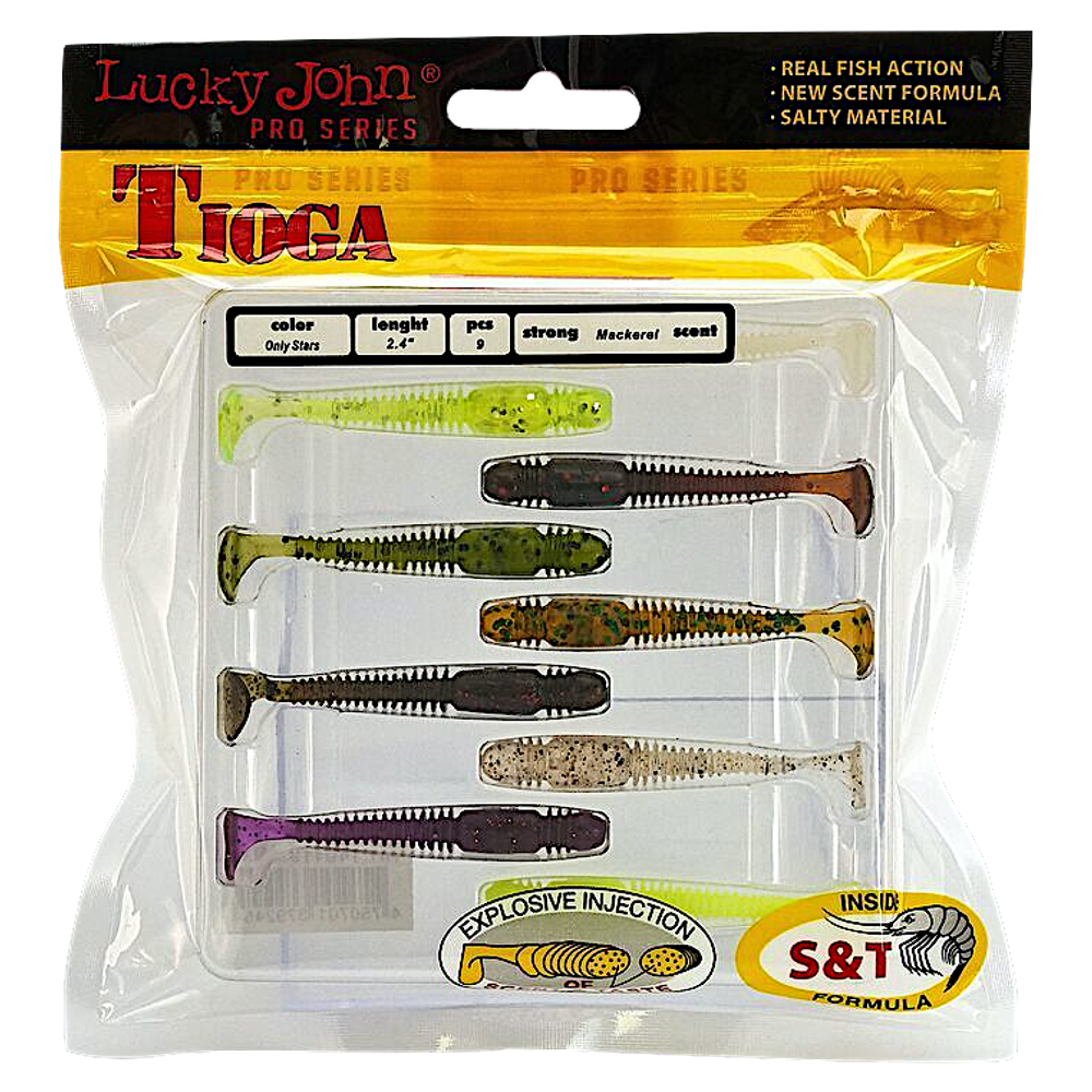 Мягкая приманка Lucky John Tioga Съедобная 2.4" 61.0мм 9шт 140119 -