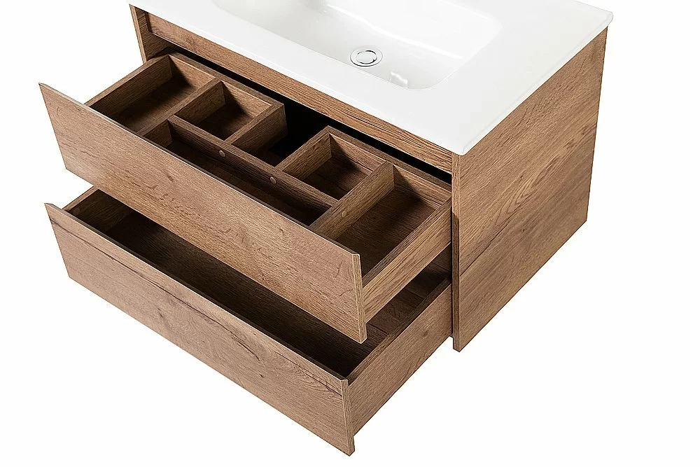 Тумба с раковиной BelBagno KRAFT 100 2C-SO/BB1000ETL Rovere Tabacco