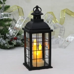 Сувенир с подсветкой «Теплое пламя» 13*13*33 см (работает от 3*ААА), Черный