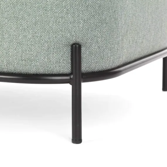 Двухместный диван Pawai 125 см, серо-бирюзовый