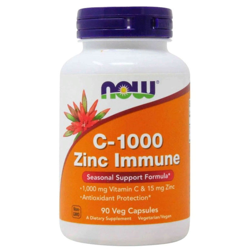 NOW Vitamin C-1000 Zinc Immune (90 капс.)