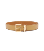 Кожаный ремень TH SQUARE 3.0 Tommy Hilfiger - светло-коричневый(AW0AW16188)