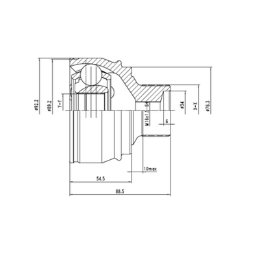 EWIGER - EW121151152-EWI - Joint Kit, drive shaft