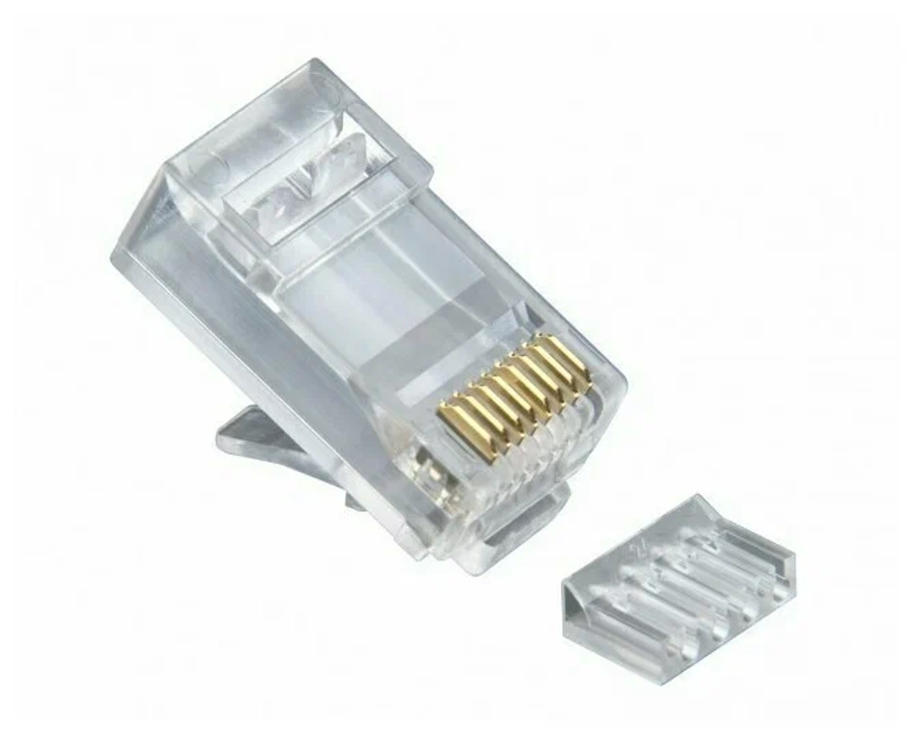 Коннектор RJ45 для витой пары TP-8P8C UTP CAT5e, 100 шт