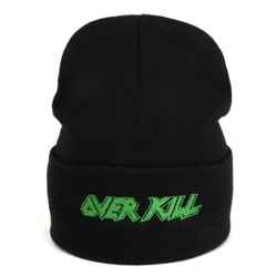 Зимняя шапка с вышивкой группы Over Kill