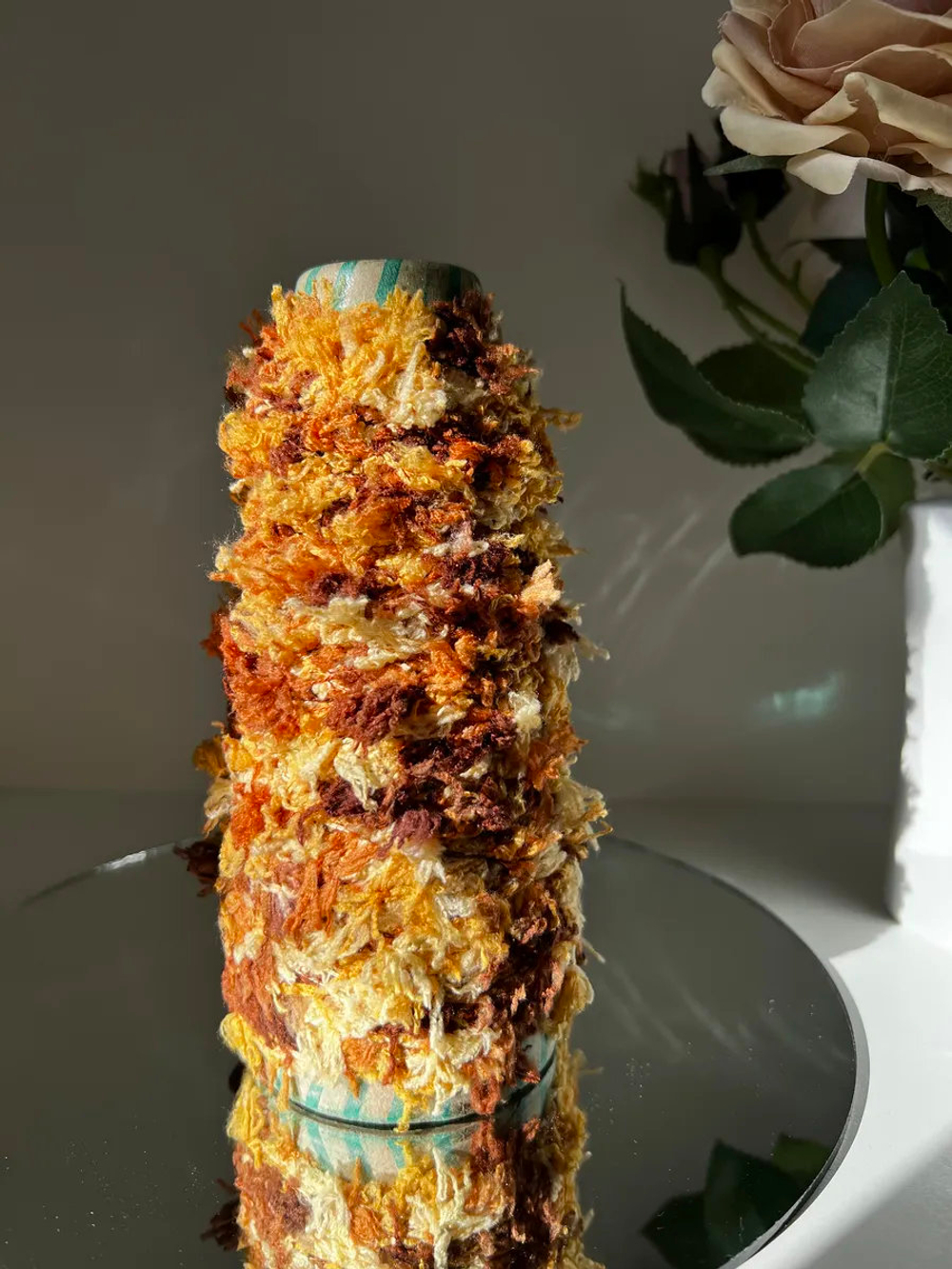 Пряжа Единорог UNICORN мультиколор с шишибриками 50 g