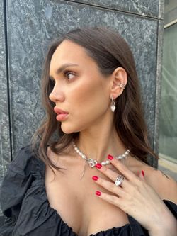 Колье вечернее с жемчугом