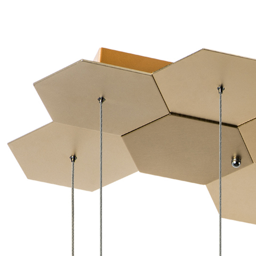 750263 Люстра подвесная FAVO LED-80W 3840LM ЗОЛОТО 4000K