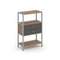 Shelf System Односекционный стеллаж трехярусный с ящиками SN.STM-312 Дуб Табак/Антрацит/Металл Серый