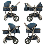 Коляска-трансформер с сумкой 2 в 1 Luxmom 518-SW