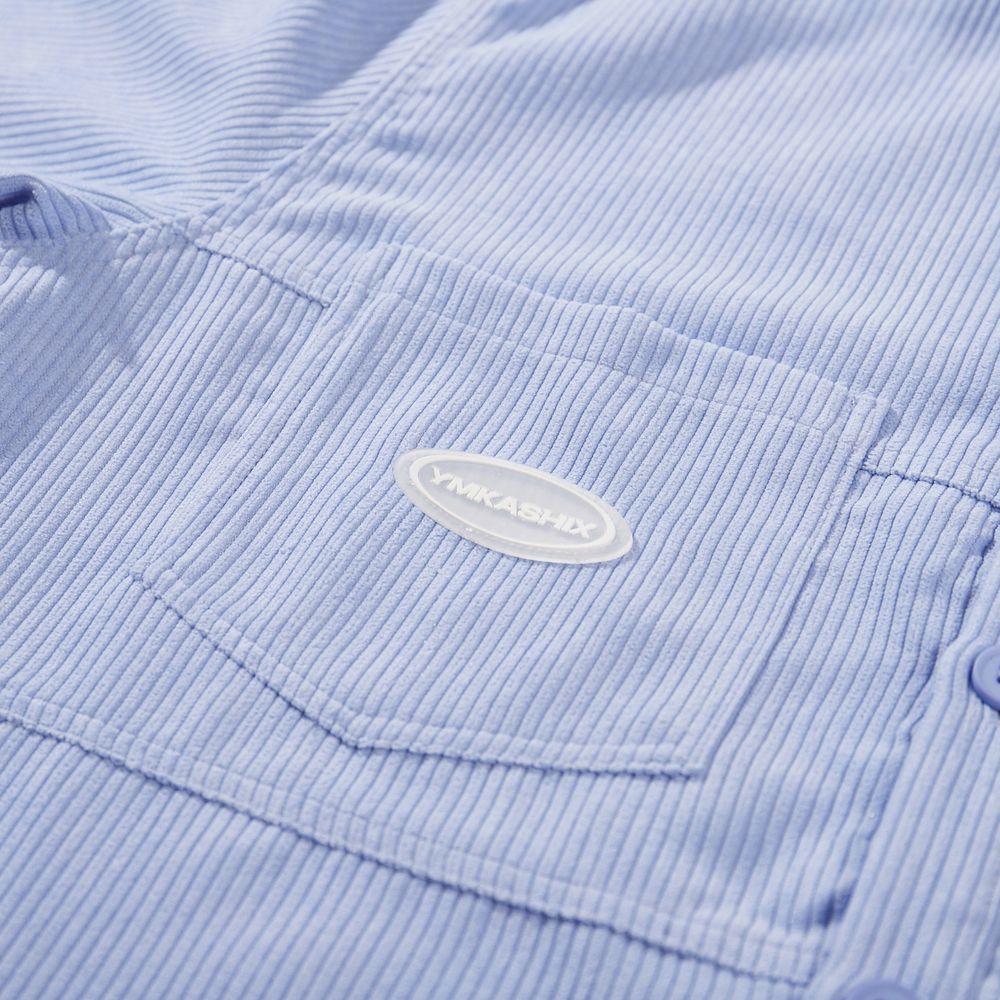 Рубашка YMKASHIX Velvet Button Сиреневая