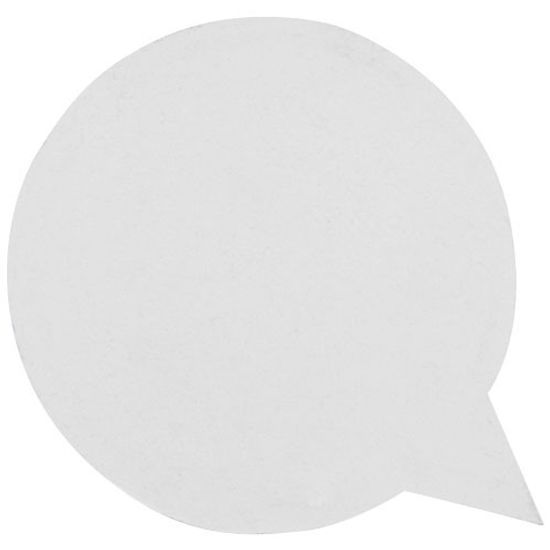 Бумага для заметок Sticky-Mate® из переработанных материалов в форме диалогового пузыря