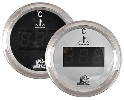 Указатель температуры воды цифровой, 25-120 градусов, черный циферблат (10252216)
