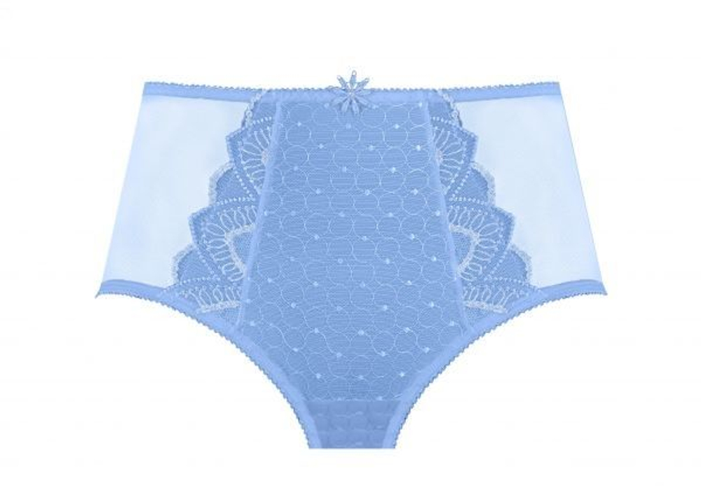 Трусы-макси Valeria с вышивкой (Размер: 46) (Цвет: синий)